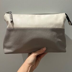 Two-Tone Leather Crossbody / Clutch Bag by TOUS | Adjustable Strap